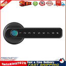 Fingerprint Door Lock 2 in 1 Biometric Password Lever Handle Lock (Black) Newly