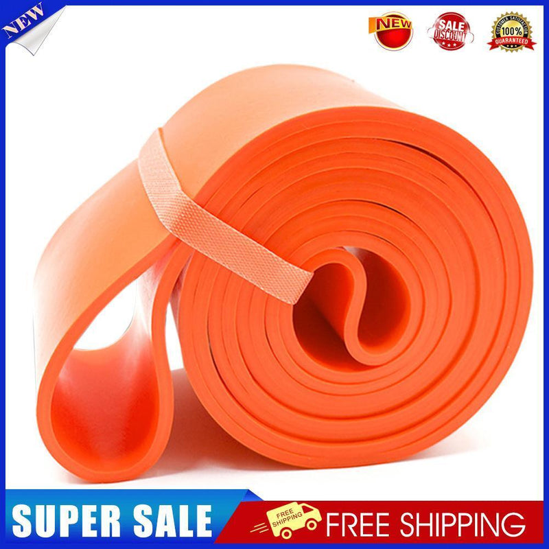 Elastic Resistance Band Exercise Gym Fitness Strength Belt (Orange 83mm)