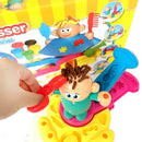 Kids Role Play Educational Toys DIY Hairdresser Barber with Safe Nontoxic Clay