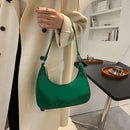 Women Casual Solid Color Tote Handbags Zipper Small Top-handle Bag