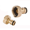 3/4" Threaded Brass Tap Adaptor Garden Water Hose Quick Connector  Pipe D5 hot.
