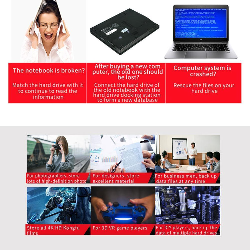 ORICO 6218US3 2.5in 3.5in USB 3.0 SATA Hard Drive Dock SSD Docking Station