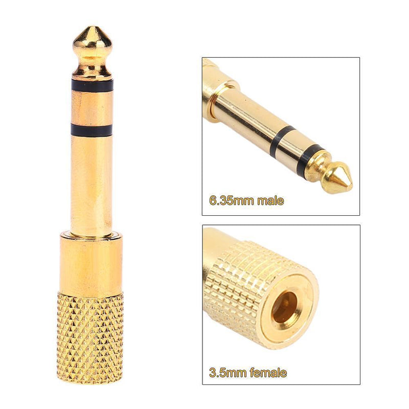 6.35mm 1/4"" Male to 3.5mm 1/8"" Female Stereo Extend Audio