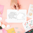 DIY Photo Album Paper Card Embossing Metal Cutting Dies Stencils Blessing Flower