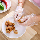 100pcs Clear Gloves PE Transparent Food Cooking Fruit Vegetable Glove Disposable