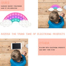 Rainbow Cloud Push Bubble Sensory Toys Portable Anti-stress Squeeze Toys Newly