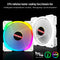 COOLMOON 12cm Cooling Fan 4Pin PWM 5V 3Pin ARGB Computer PC Cooler Radiator
