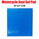 Motorcycle Seat Gel Pad Shock Absorption Mat Soft Cushion Blue (25x22x1cm)