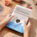 17 Keys Kalimba Spruce Wood Thumb Finger Piano Musical Instrument for Chilren