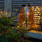 Solar Garden Lanterns, Retro Metal LED Outdoor Hanging Lights with Handle Newly