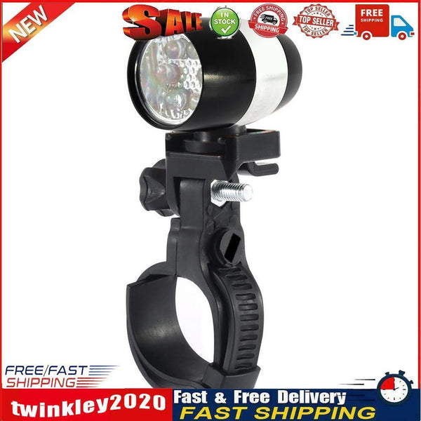 Bicycle Front Head Light 6LED MTB Fork Handlebar Safety Night Lamp (Black) Newly