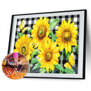 Full Round Drill Diamond Painting Sunflower Butterfly Mosaic Pictures Handiwork