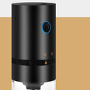 Electric Coffee Grinder USB Rechargeable Auto Cafe Beans Grinding (Black) Newly