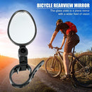 Bicycle Rear View Mirror MTB Road Bike Handleable Rearview Plane Mirror Black