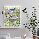 5D DIY Full Drill Diamond Painting Discussion Birds Embroidery Craft Needlework