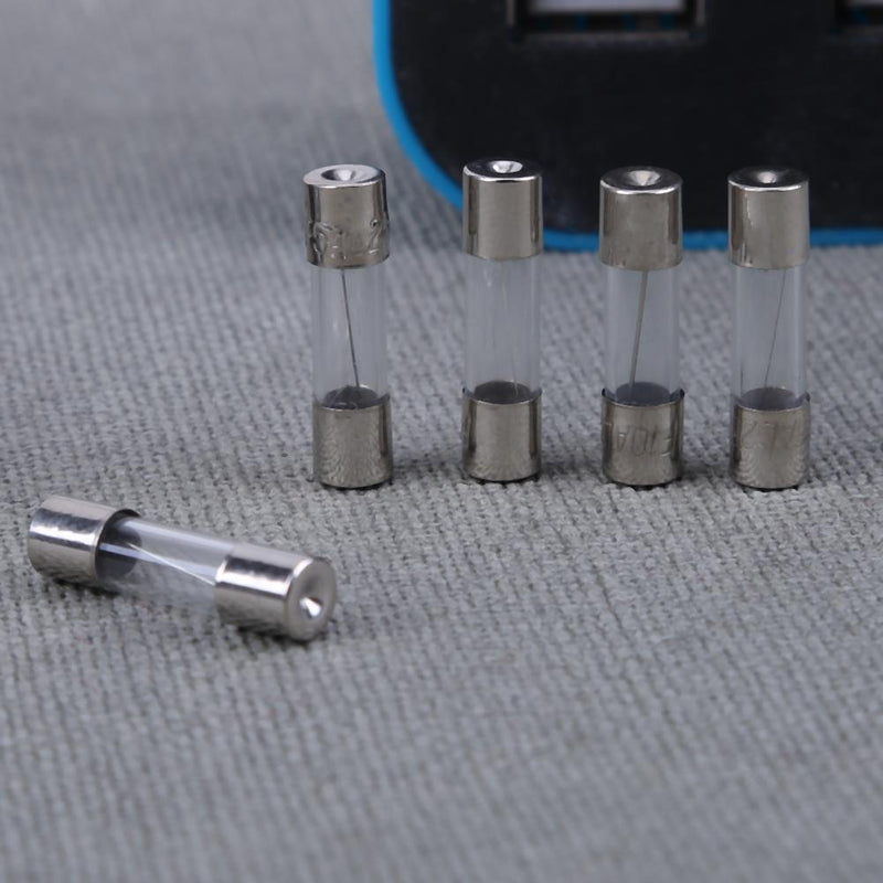 10pcsx10 Values 5x20mm 0.2A-20A 250V Quick Blow Glass Tube Fuse Kit Box