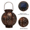 Hollowed Solar Lanterns - Outdoor Hanging Wrought Iron Landscape Lights (A)