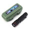 Zoom Flashlight Camping Lamp Rechargeable USB Pen Clip Illuminated Flashlight