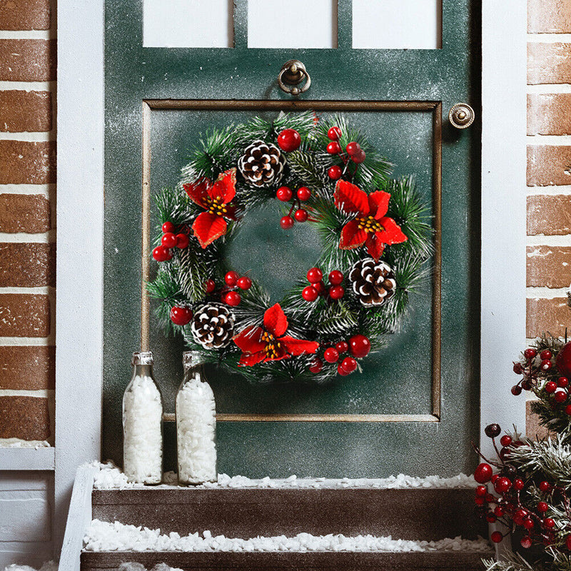 Exquisite Garland Decorative Wreath Door Hanging Christmas Tree Decor (C) Newly
