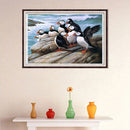 5D DIY Full Drill Diamond Painting Puffin Cross Stitch Embroidery Home Decor