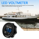 D1 Car Motorcycle DC 12-24V Digital Panel Voltmeter Voltage Meter (Blue) Newly