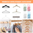 Hanger Connector Hooks 60pc Space-Saving Extender Clips Connection Hooks