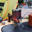 Stainless Steel Mini Heater Winter Warm Gas Heater Warmer for Backpacking Travel