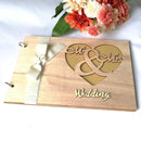 Wooden Guest Book Signs Wedding Romantic Sweet Marriage Guestbook Decoration