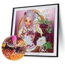 Diamond Painting Cartoon Girl Partial Special Drill Rhinestone Kit (EP004) Newly