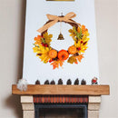 Flowers Harvest Decor Maple Leaf Garland Pumpkin Wreath Halloween Floral Hoop
