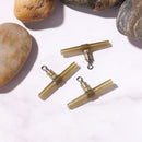15pcs Carp Fishing Accessories Slide Bend Swivels Hair Rig Hook Link (A) Newly