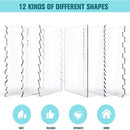 6pcs Transparent Acrylic Cake Scraper Pastry Cutters Cake Edge Smoother Newly