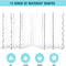 6pcs Transparent Acrylic Cake Scraper Pastry Cutters Cake Edge Smoother Newly