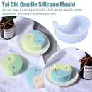 Tools Silicone Candle Mould Yin Yang Candle Mold Tai DIY Chi DECOR Soap Wax F8W0
