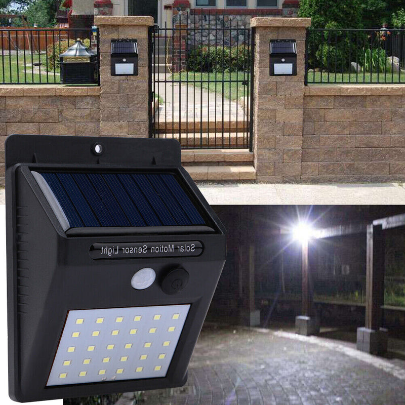 Solar Light Power Wall Waterproof Motion Sensor Lamp Garden Patio Decoration