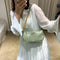 Alligator Pattern Handbag Tote Women Leather Underarm Shoulder Bag (Green)