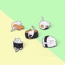 Clothes Cat Lapel Pin Bag Enamel Pin Badge Cartoon Brooch DIY Decoration