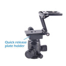 Universal Folding Foldable Z Type Quick Release Plate Camera Tripod Head: