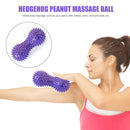 Peanut Shape Massage Fitness Ball Stress Relax Body Spiky Massager (Purple)