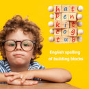 Children Spelling English Words Cards Building Block Game Baby Educational Toys