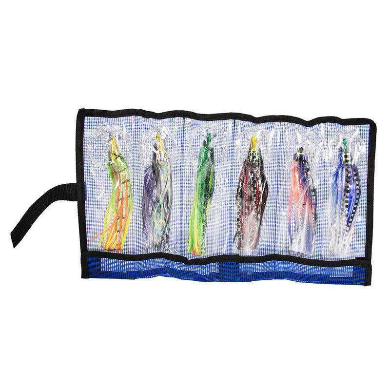 6pcs 6.5 Inch Acrylic Octopus Fishing Baits Freshwater Sea Fishing Crankbait