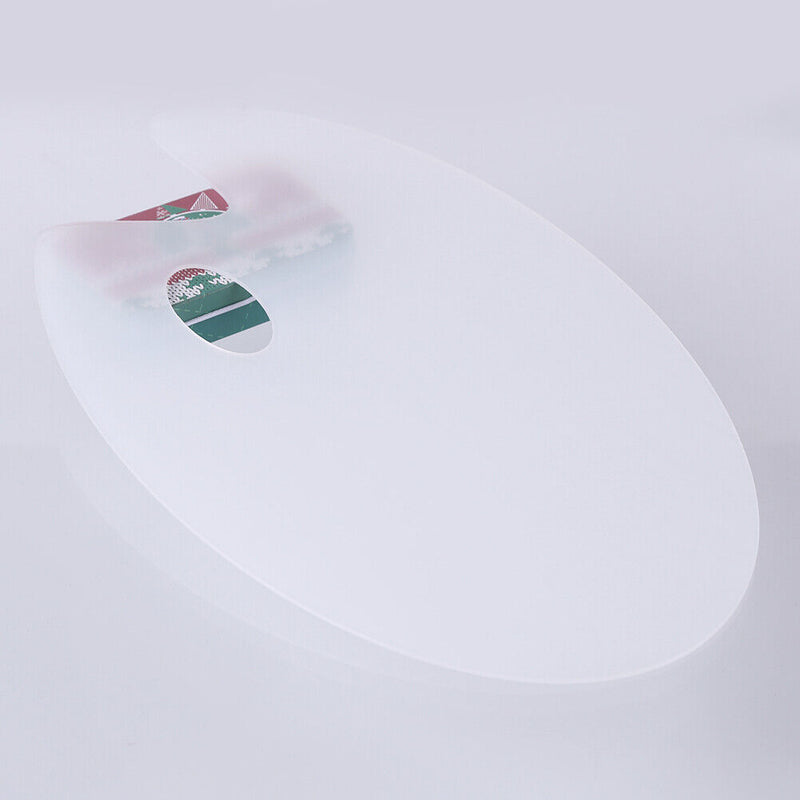Plastic Clear Oval Painting Palette Drawing Watercolor Mixing Board Pallet