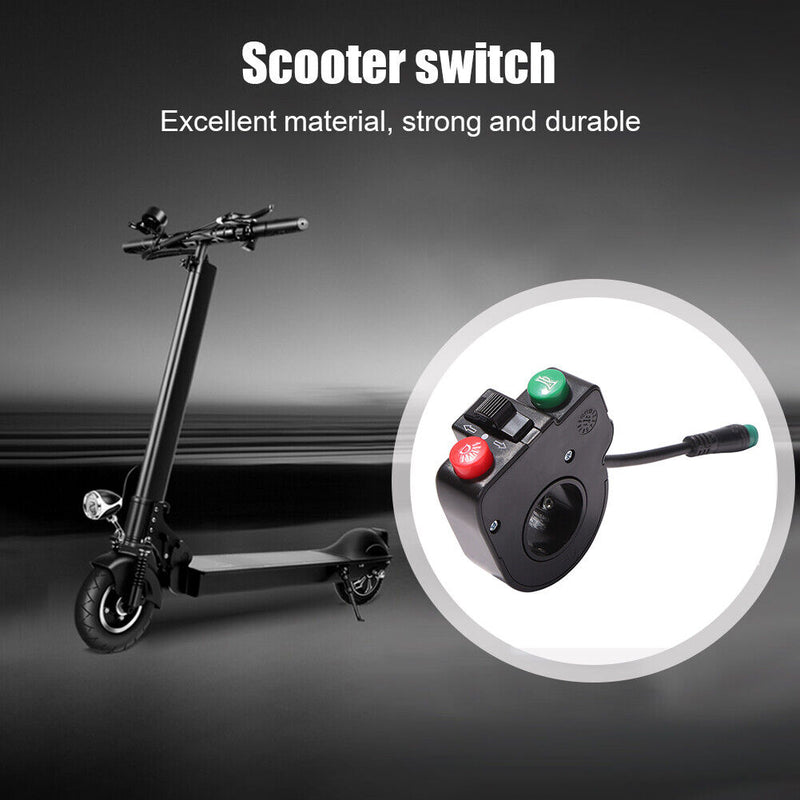 Handleable Headlight Horn Turn Signal Switch for KUGOO M4 PRO Electric Scooter