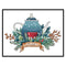 Partial Embroidery Teapot Stamped Canvas 14CT DIY Cross Stitch Kits (J530) #F