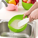 Washer Drainer Vegetable Bowl Strainer Basket Rice Washing Filter Sieve Fruit