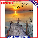 Painting By Numbers DIY Seagull Bridge Hand Painted Canvas Oil Art Picture Kit