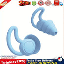 Silicone Ear Plugs Sound Insulation Anti Noise Sleeping Earplugs (Blue) Newly