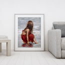 DIY Digital Picture Girl Frameless Acrylic Painting By Number Handicraft Cr
