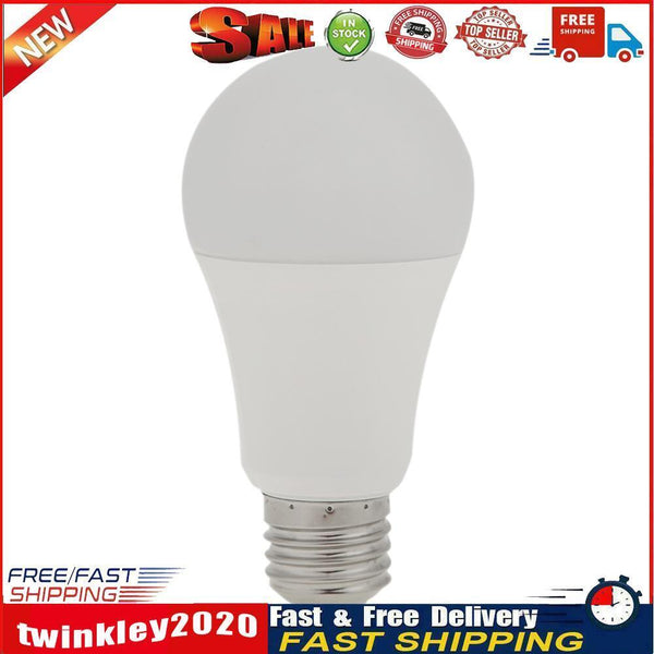LED Sensor Light Bulb E27 Dusk to Dawn Lighting Bulbs (12W Warm White) Newly