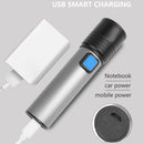 Rechargeable 395nm 1200mAh UV Flashlight with Battery USB LED Manicure Light Kit